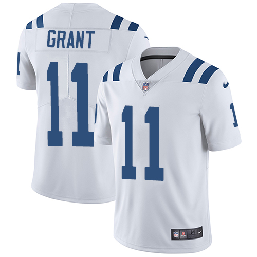 Indianapolis Colts #11 Limited Ryan Grant White Nike NFL Road Youth JerseyVapor Untouchable jerseys->youth nfl jersey->Youth Jersey